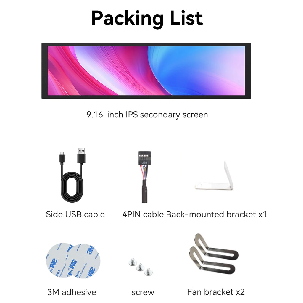 VYRO Pulse™ — 9.16" PC Display Screen